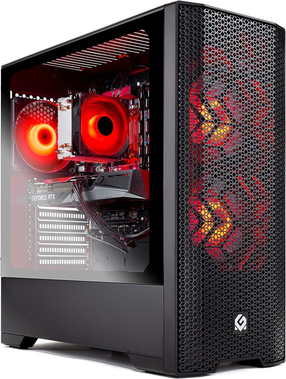 Skytech Blaze 3.0 Gaming PC Desktop – Intel Core i5 12400F 2.5 GHz, NVIDIA RTX 3060, 500GB NVME SSD, 16GB DDR4 RAM 3200, 600W Gold PSU, 11AC Wi-Fi, Windows 11 Home 64-bit