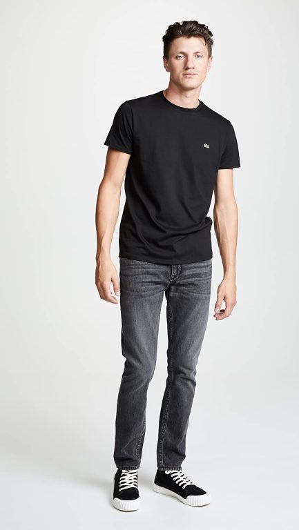 Lacoste Men’s Short Sleeve Crewneck Pima Cotton Jersey T-Shirt