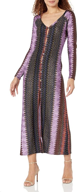 Ramy Brook Women’s Long Sleeve Button Up Tango Convertible Dress