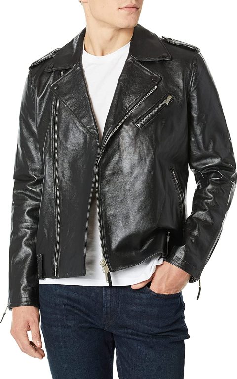 AG Adriano Goldschmied Men’s Kuro Leather Jacket