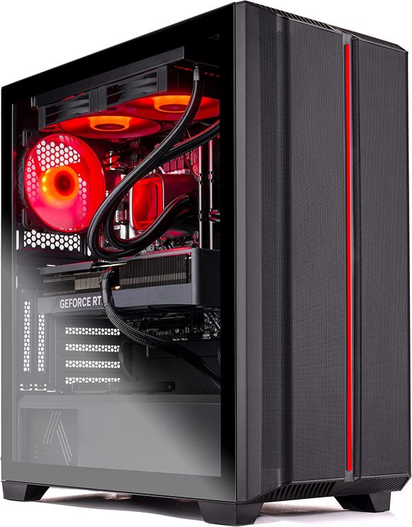 Skytech Siege Gaming PC Desktop – Intel Core i7 12700F 2.1 GHz, NVIDIA RTX 4070 Ti, 1TB NVME SSD, 16GB DDR4 RAM 3200, 850W Gold PSU, 240mm AIO, 11AC Wi-Fi, Windows 11 Home 64-bit