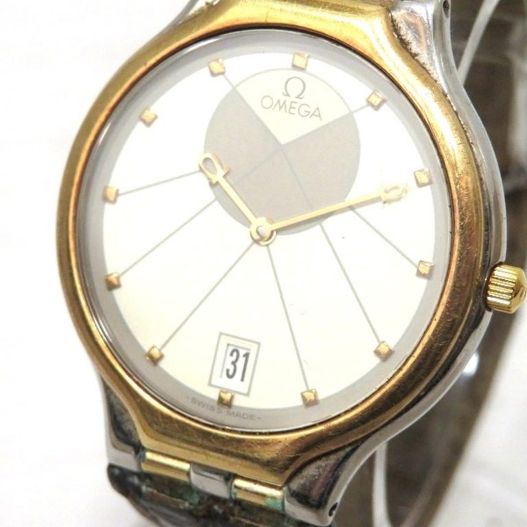 Authenticated Used Omega unique dial quartz watch men