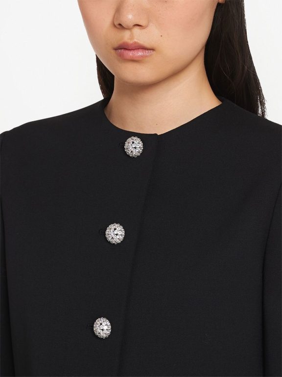 Miu Miu single-breasted grain de poudre jacket