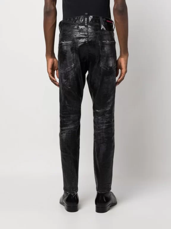 Dsquared2 coated-finish slim-fit jeans