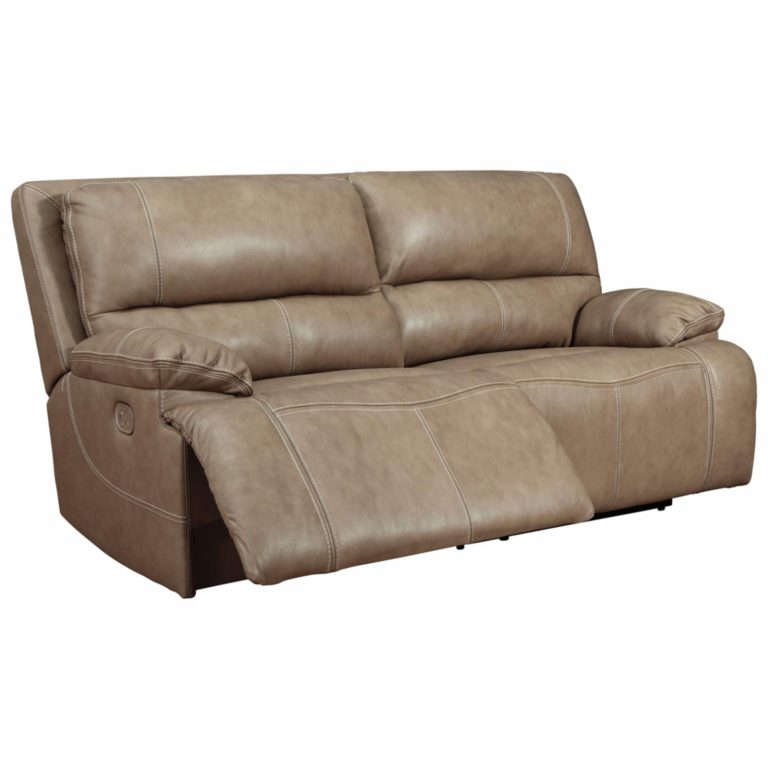 Signature Design by Ashley Ricmen 2 Seat Power Reclining Sofa with Adjustable Headrest