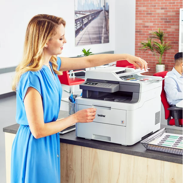 Brother Digital Color Laser All-in-One Printer, MFC-L3710CW, Wireless Printing