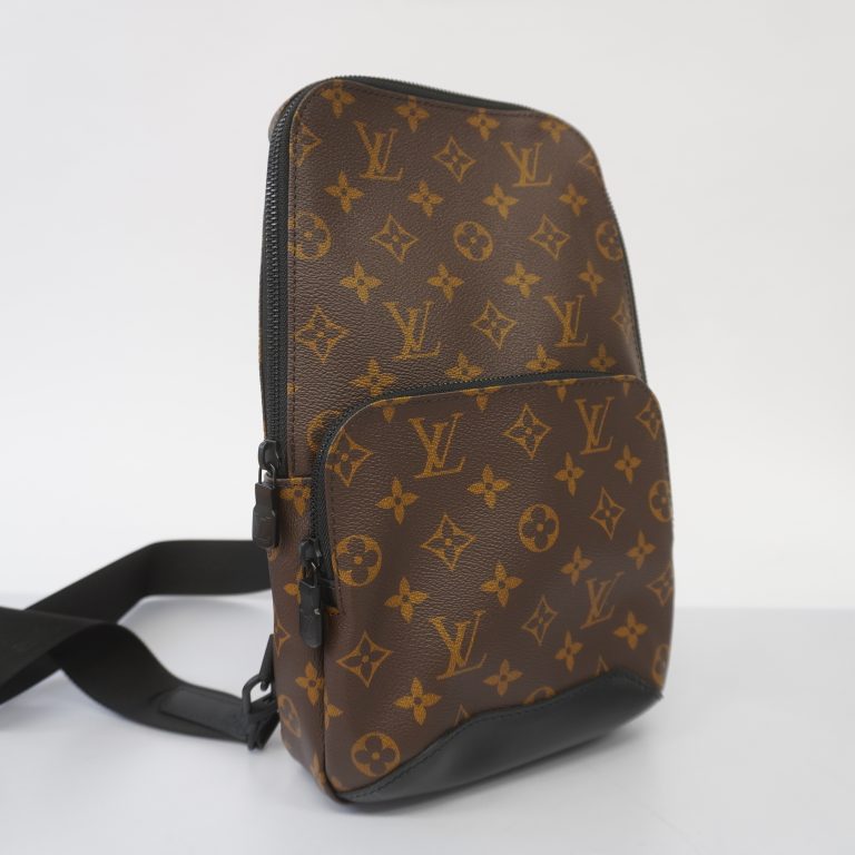 Authenticated Used Auth Louis Vuitton Monogram Macassar Avenue M45897 Men’s Fanny Pack,Sling Bag