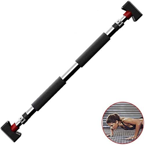 YFDM Secure Home Pull-up Bar Adjustable Stainless Steel Fitness Equipment Gym Workout Pole Widened Base,Horizontal Bars (Size : 105~170cm (41-67inch))