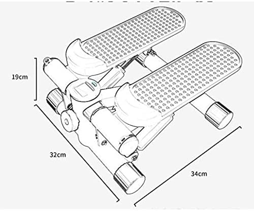 WSSBK Home Fitness Equipment Mini Silent Multifunctional Foot Pedal Hydraulic Stepper Comprehensive Fitness Exercise