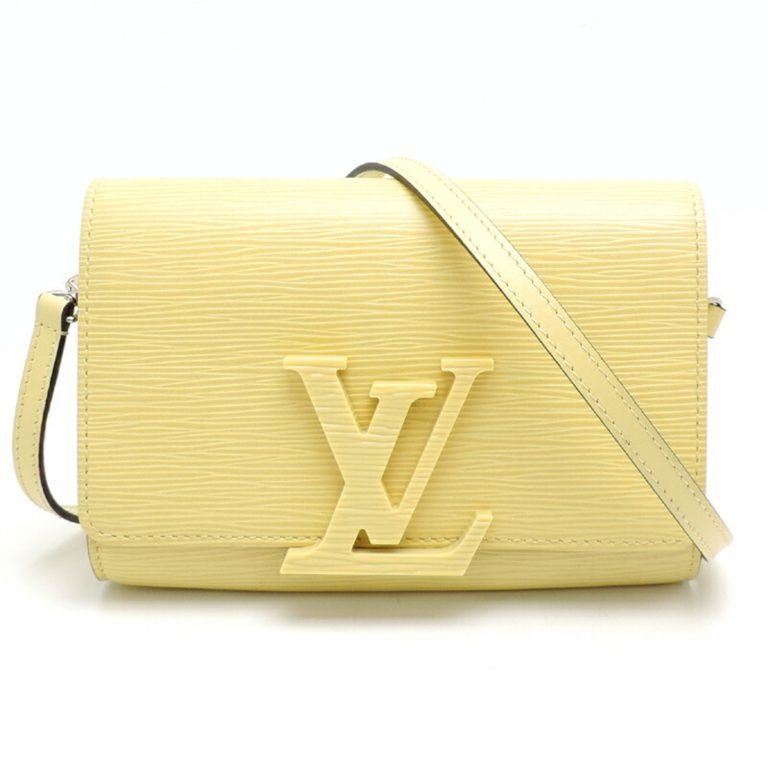 Authenticated Used Louis Vuitton Pochette Louise PM Women’s Pouch M41102 Epi Jaunevert (Yellow)