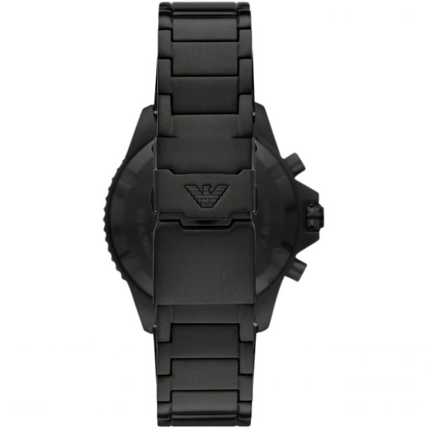 Emporio Armani Men’s Two-Hand Metal Black Watch, AR80050
