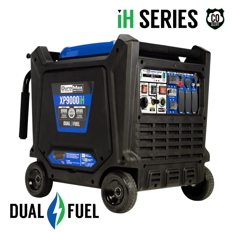 DuroMax XP9000iH 9,000 Watt Portable Dual Fuel Inverter Generator with CO Alert