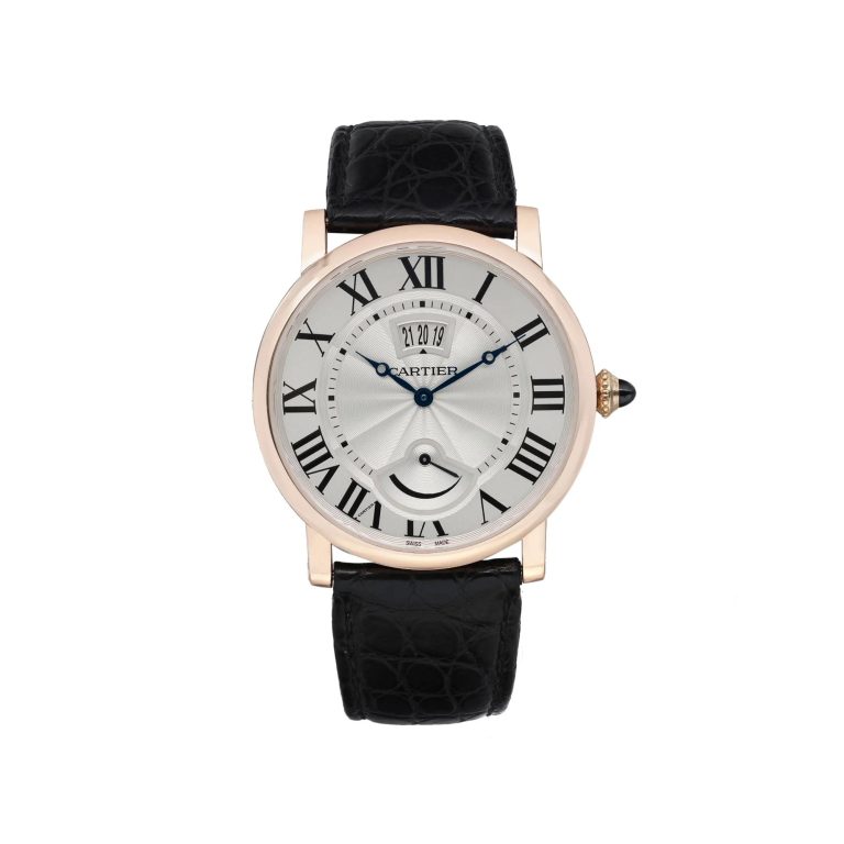 Cartier Rotonde Calendar 40mm 18K Rose Gold Silver Dial Hand-wind Watch W1556252