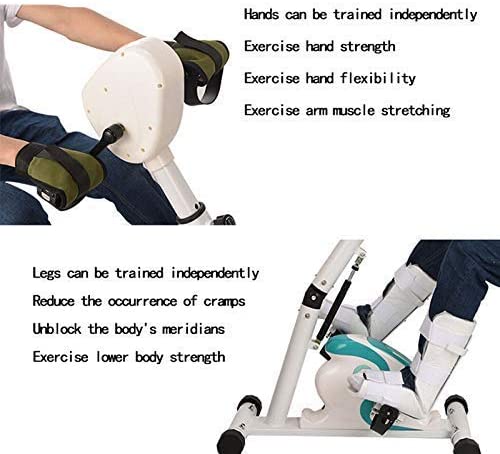 Sywlwxkq Portable Pedal Exercise Bike with LCD Display, Arm and Leg Exerciser, Fitness Equipment for Seniors and Elderly, Physical Therapy Leg Exercisers