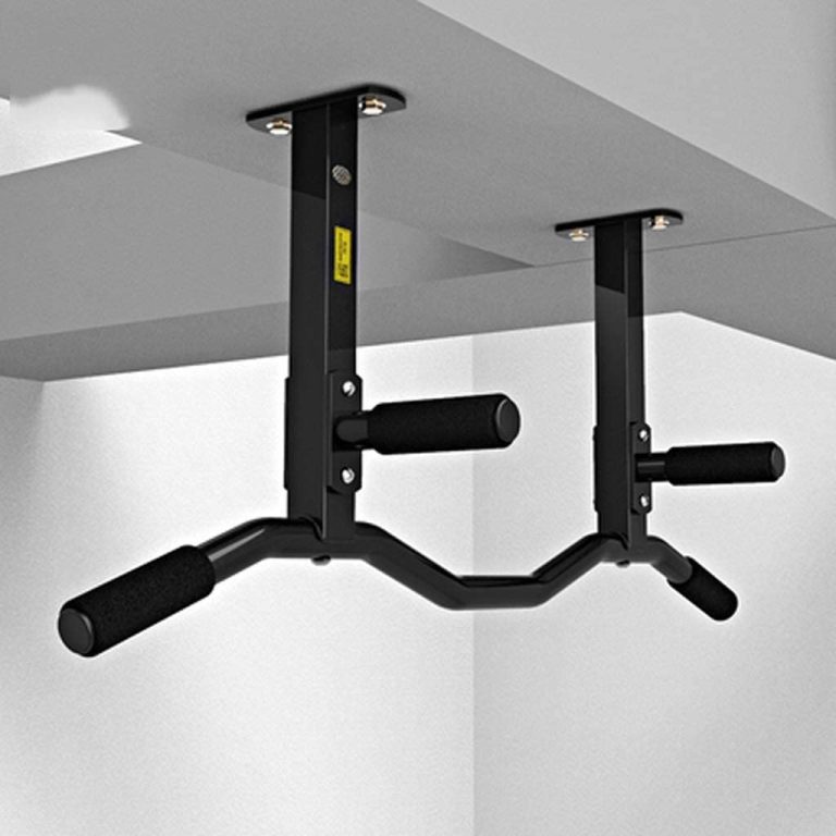 YFDM Wall Mounted Pull Up Horizontal Bar Multi-Functional Chin Up Bar Home Gym Workout Pull-up Device Frame Fitness Equipment (Size : Bent Rod)