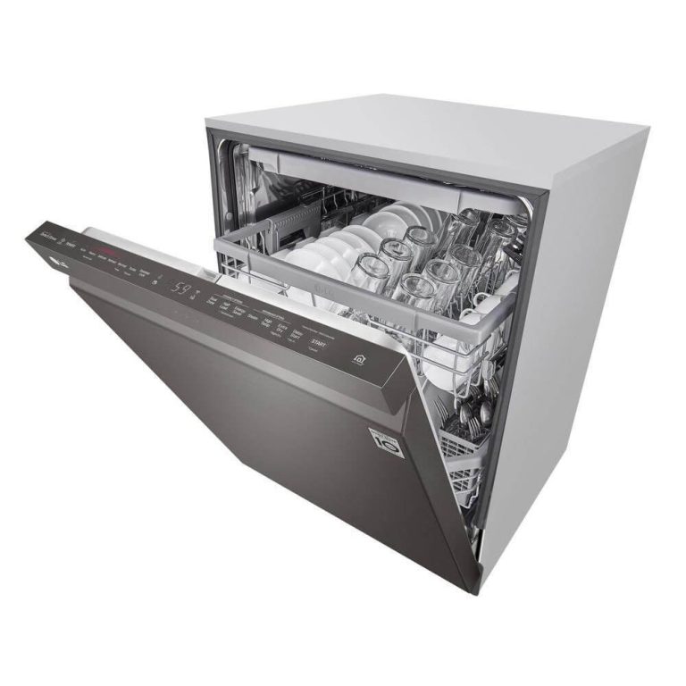 LG LDP6810BD TrueSteam Smart Wi-Fi Enabled 44-Decibel Top Control 24-in Built-In Dishwasher