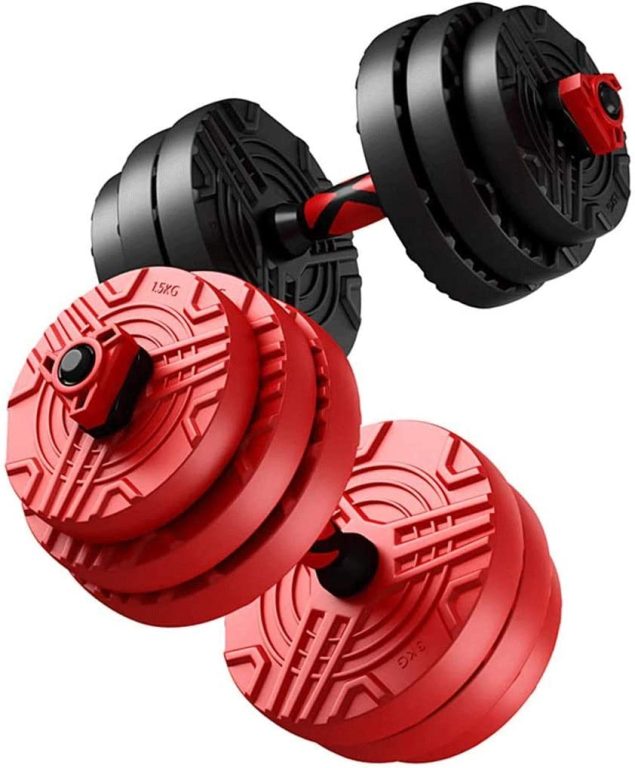 ZJHYXYH Dumbbell Men and Women Dumbbell Weight Lifting Dumbbell Home Fitness Equipment A Pair of Dumbbell Sports Equipment Barbell (Color : D, Size : 10KG)