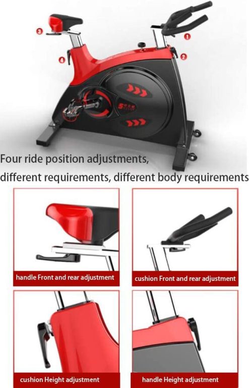 Warmth Supplies Indoor Exercise Bike, Spinning Bike Ultra-Quiet Home High-End Exercise Bike Fitness Equipment Weight Loss Pedal Sports Bike