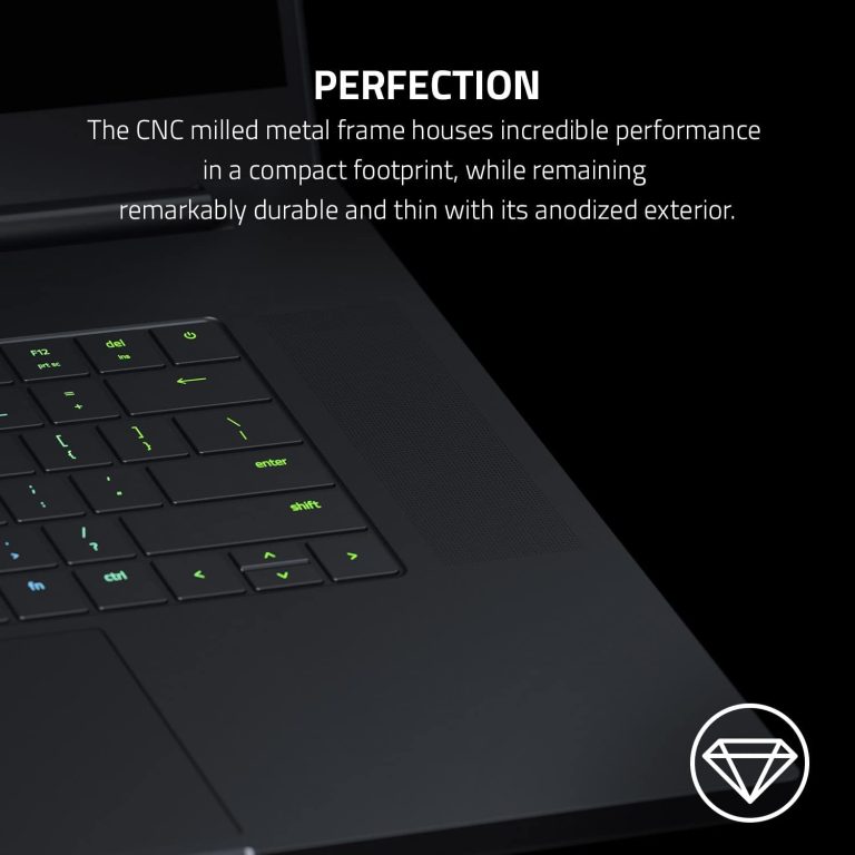 Razer Blade 15 Gaming Laptop: NVIDIA GeForce RTX 3070 Ti – 12th Gen Intel 14-Core i7 CPU – 15.6” QHD 240Hz – 16GB DDR5 RAM – 1TB PCIe SSD – Windows 11 – CNC Aluminum – Chroma RGB – Thunderbolt 4 Roll over image to zoom in Razer Blade 15 Gaming Laptop: NVIDIA GeForce RTX 3070 Ti – 12th Gen Intel 14-Core i7 CPU – 15.6” QHD 240Hz – 16GB DDR5 RAM – 1TB PCIe SSD – Windows 11 – CNC Aluminum – Chroma RGB – Thunderbolt 4