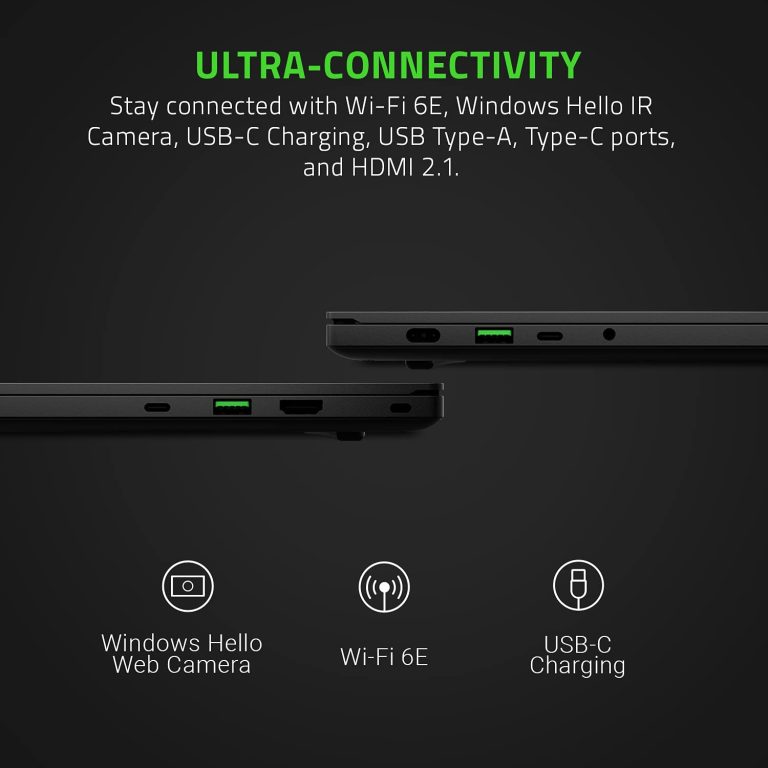 Razer Blade 14 Gaming Laptop: AMD Ryzen 9 5900HX 8 Core, NVIDIA GeForce RTX 3080, 14″ QHD 165Hz, 16GB RAM, 1TB SSD – CNC Aluminum – Chroma RGB – THX Spatial Audio – Vapor Chamber Cooling