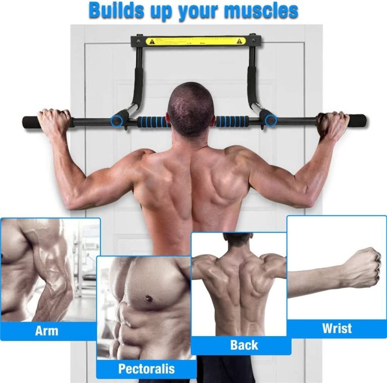 YFDM 85CM Adjustable Door Frame Pull Up Bar 100KG Without Screws Robust with Foam for Workout Fitness Home Trainer Equipment