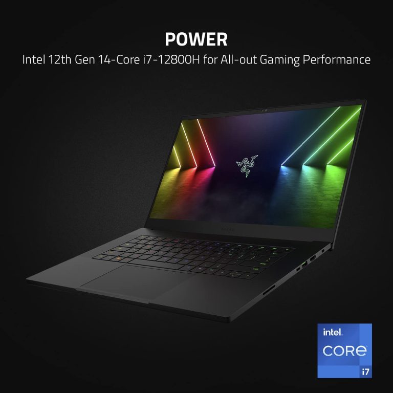 Razer Blade 15 Gaming Laptop: NVIDIA GeForce RTX 3070 Ti – 12th Gen Intel 14-Core i7 CPU – 15.6” QHD 240Hz – 16GB DDR5 RAM – 1TB PCIe SSD – Windows 11 – CNC Aluminum – Chroma RGB – Thunderbolt 4 Roll over image to zoom in Razer Blade 15 Gaming Laptop: NVIDIA GeForce RTX 3070 Ti – 12th Gen Intel 14-Core i7 CPU – 15.6” QHD 240Hz – 16GB DDR5 RAM – 1TB PCIe SSD – Windows 11 – CNC Aluminum – Chroma RGB – Thunderbolt 4