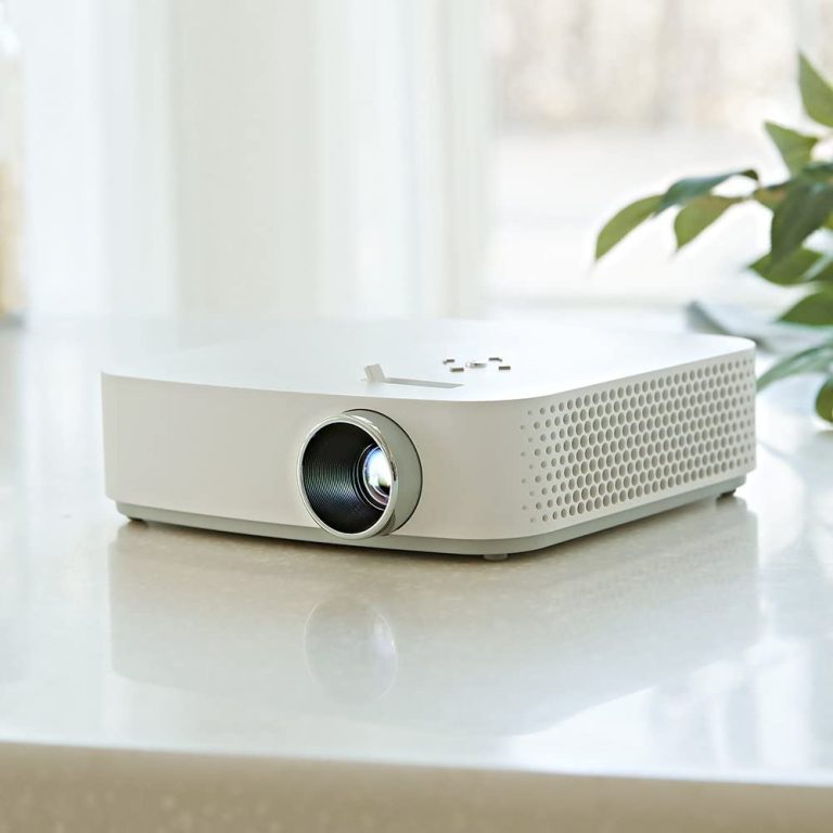 LG PF50KA 100â€ Portable Full HD (1920 x 1080) LED Smart TV Home Theater CineBeam Projector with Built-in Battery (2.5 Hours) – White