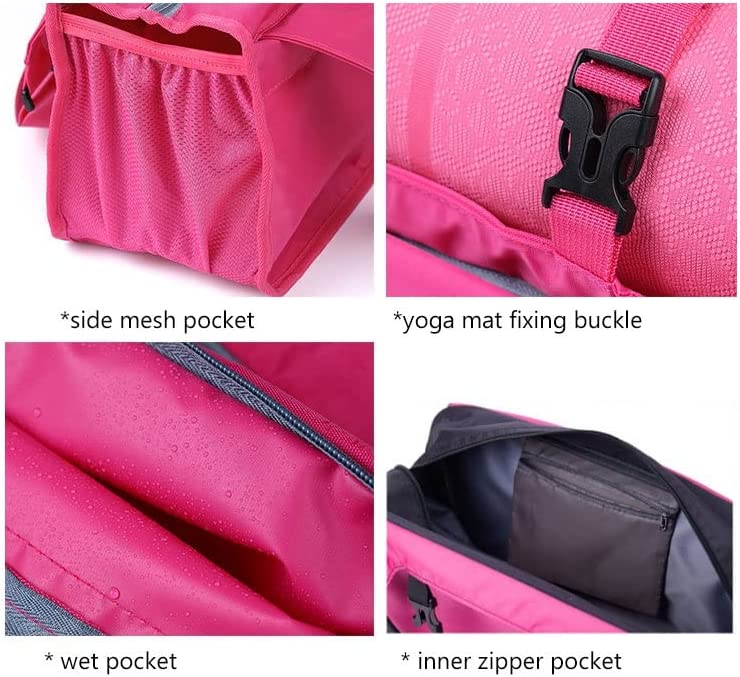 n/a Yoga Mat Bag Pad Gym Bags Dry Wet Fitness for Women Men Sports Dancing Matress Pads (Color : C, Size : 27x46x25cm)