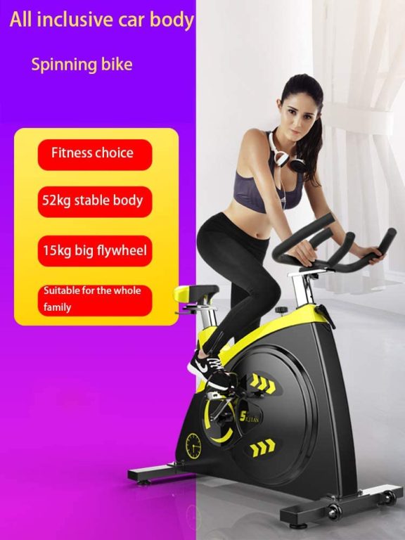 Warmth Supplies Indoor Exercise Bike, Spinning Bike Ultra-Quiet Home High-End Exercise Bike Fitness Equipment Weight Loss Pedal Sports Bike