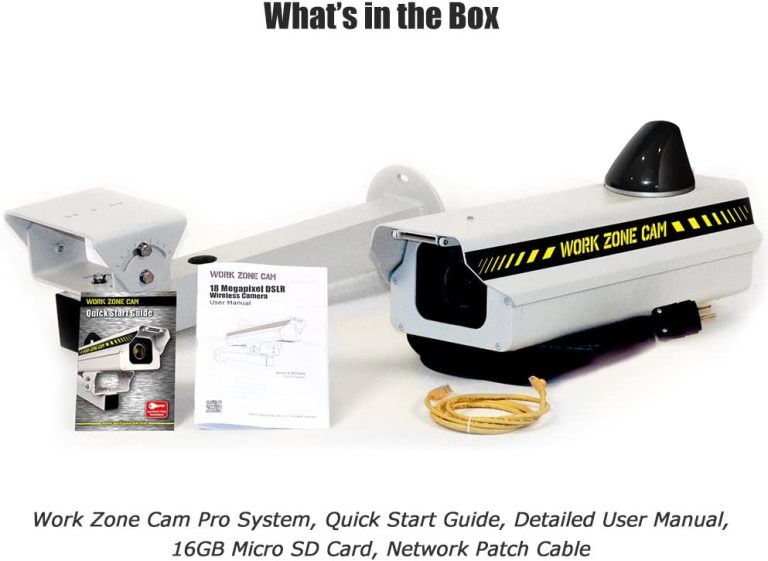 Work Zone Cam WZ1818PRO 18 Pro Digital Camera, White