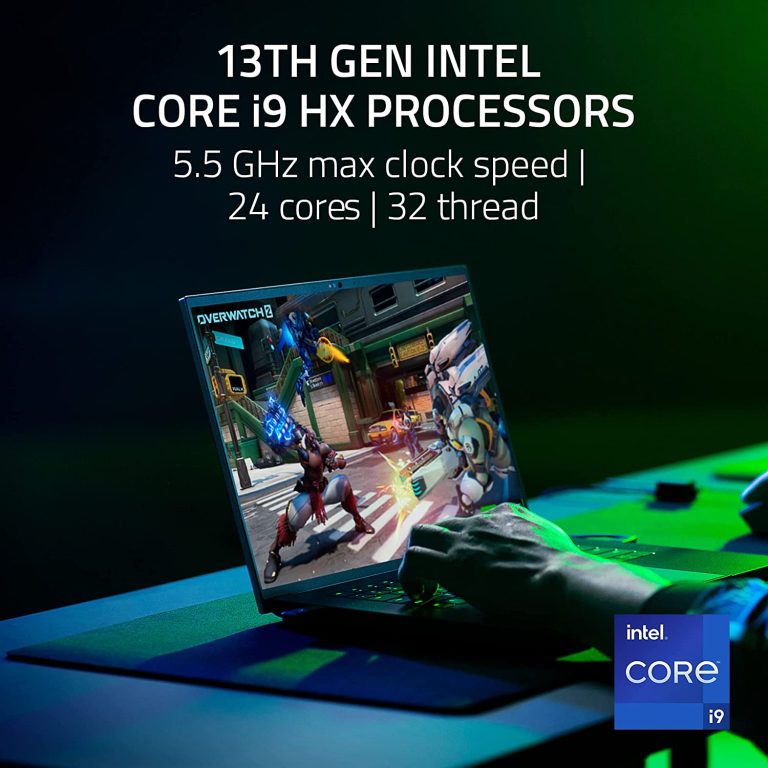 Razer Blade 16 Gaming -Laptop: NVIDIA GeForce RTX 4070 13th Gen Intel 24-Core i9 HX CPU – 16″ QHD+ 240Hz 16GB -RAM – 1TB SSD CNC Aluminum Compact GaN -Charger – Windows 11 Chroma RGB