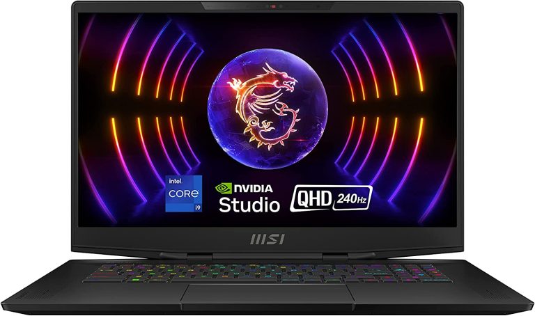 MSI Stealth 17 Studio 17.3″ QHD 240Hz Gaming Laptop: 13th Gen Intel Core i9, RTX 4080, 32GB DDR5, 1TB NVMe SSD, Thunderbolt 4, USB-Type C, Cooler Boost Trinity+, Win11 Home: Core Black A13VH-053US