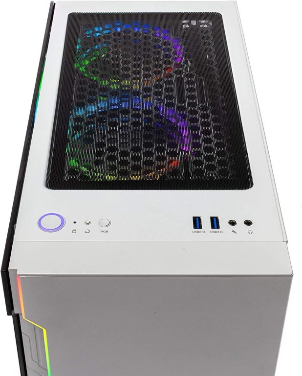 Skytech Archangel Gaming Computer PC Desktop – Ryzen 5 3600 3.6GHz, GTX 1660 Super 6G, 500GB SSD, 16GB DDR4 3200MHz, RGB Fans, Windows 11 Home 64-bit, 802.11AC Wi-Fi