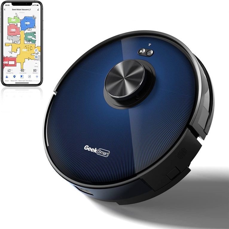 PRODCA L7 Robot Vacuum Cleaner and Mop, LDS Navigation, Wi-Fi Connected APP, Selective Room Cleaning,MAX 2700 PA Suction, Ideal for Pets and Larger Home