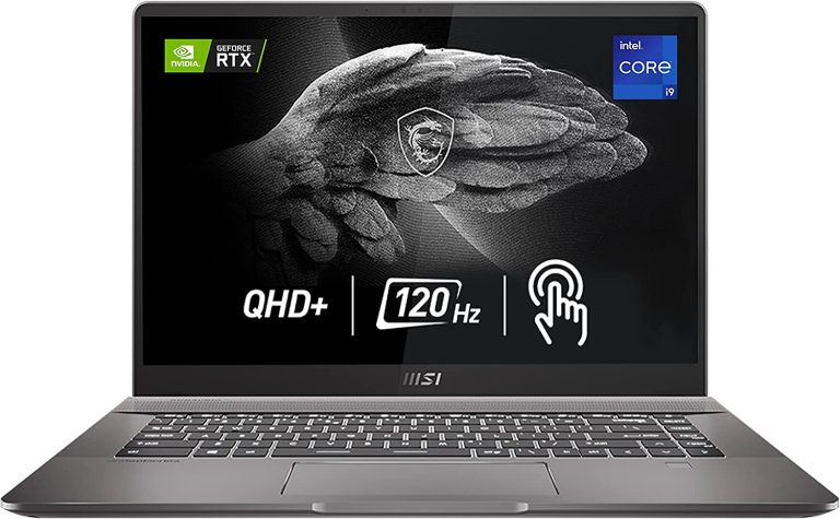 MSI Creator Z16 Professional Laptop: 16″ QHD+ 16:10 120Hz Touch Display, Intel Core i9-11900H, NVIDIA GeForce RTX 3060, 32GB RAM, 2TB NVME SSD, Thunderbolt 4, Win10 PRO, Lunar Gray (A11UET-043)