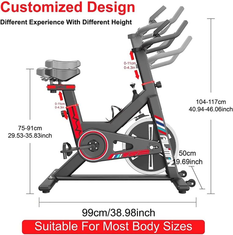 BETTER ANGEL XBT Indoor Cycle Cycling Exercise Bike – Stationary Exercise Bike, Fitness Upright Workout Bike, Magnetic Bike, X Bike Ultra-Quiet, Magnetic…