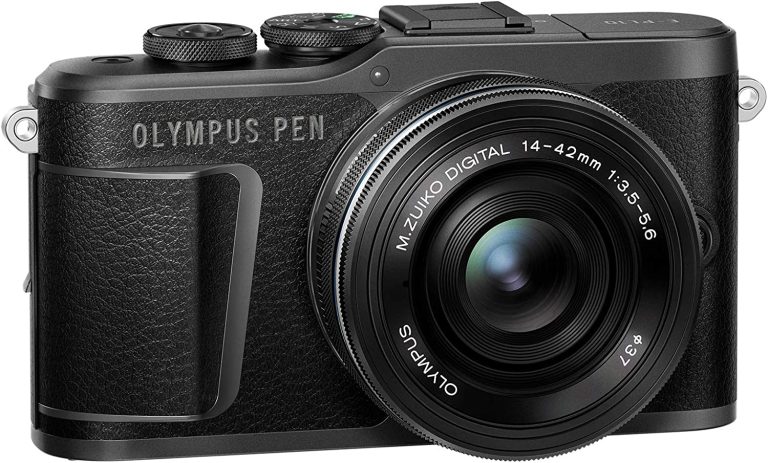 PEN E-PL10 Black Camera Body with Black M.Zuiko Digital 14-42mm F3.5-5.6 EZ Lens