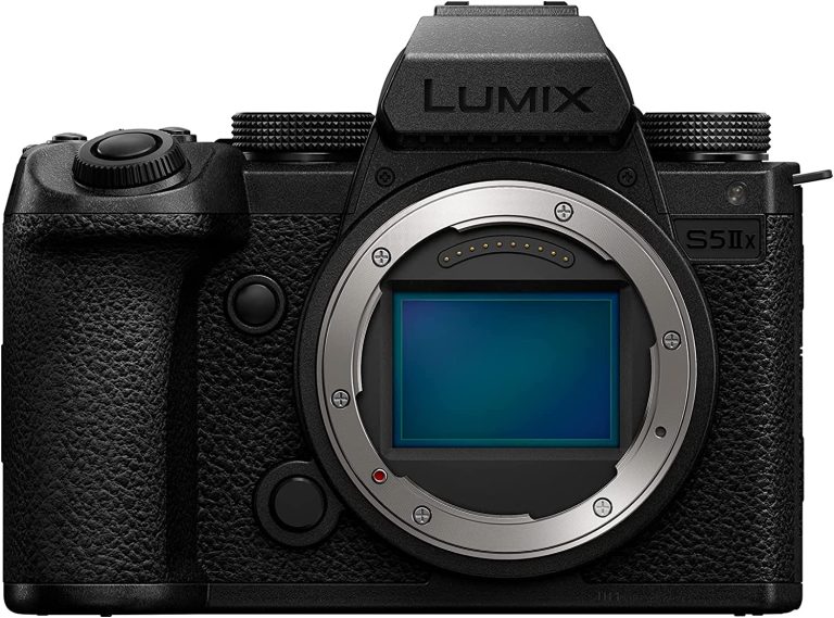 Panasonic LUMIX S5IIX Mirrorless Camera, 24.2MP Full Frame with Phase Hybrid AF, New Active I.S. Technology, 5.8K Pro-Res, RAW Over HDMI, IP Streaming – DC-S5M2XBODY