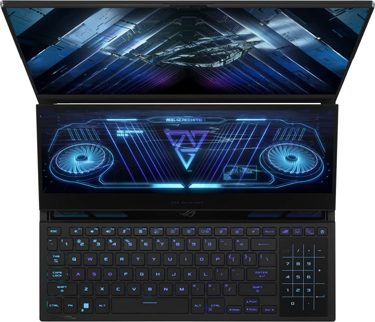 ASUS ROG Zephyrus Duo 16 (2022) Gaming Laptop, 16†Mini LED 240Hz/3ms, QHD 16:10 Display, 100% DCI-P3, NVIDIA GeForce RTX 4080, AMD Ryzen 9 7945HX, 32GB DDR5, 1TB SSD, Windows 11 Pro, GX650PZ-XS96