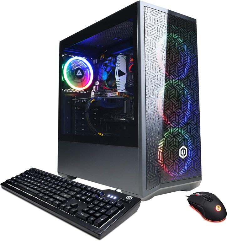 CYBERPOWERPC Gamer Xtreme VR Gaming PC, Intel Core i5-12400F 2.5GHz, GeForce RTX 3050 8GB, 16GB DDR4, 500GB NVMe SSD, WiFi & Win 11 Home (GXiVR8060A16), Black