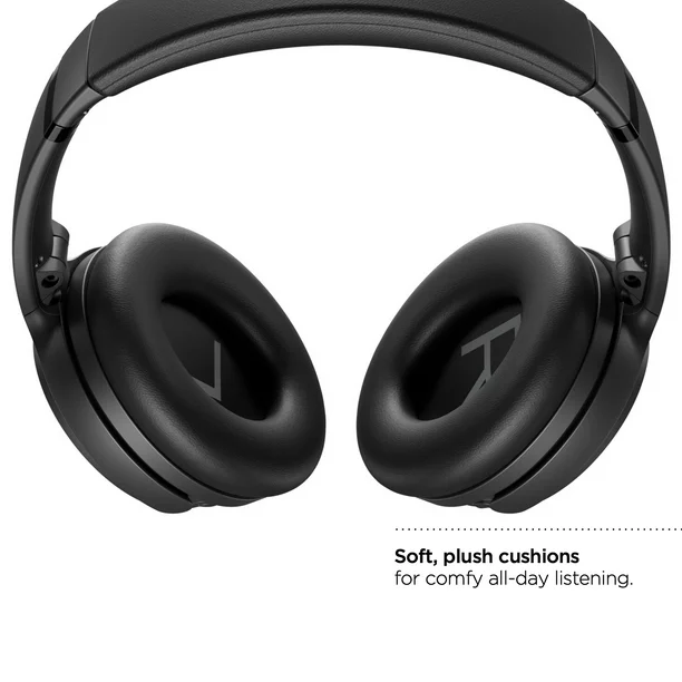 Bose QuietComfort 45 Headphones Noise Cancelling Over-Ear Wireless Bluetooth Earphones, Black