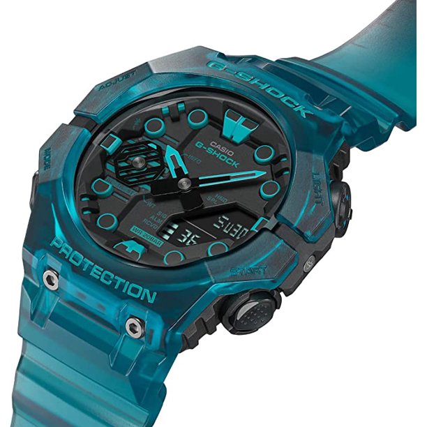 Casio G-Shock Men’s GAB001G-2A Clear Green Analog-Digital Watch