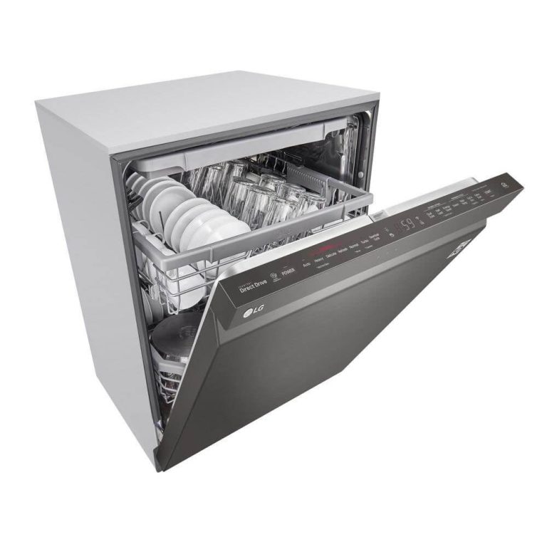 LG LDP6810BD TrueSteam Smart Wi-Fi Enabled 44-Decibel Top Control 24-in Built-In Dishwasher