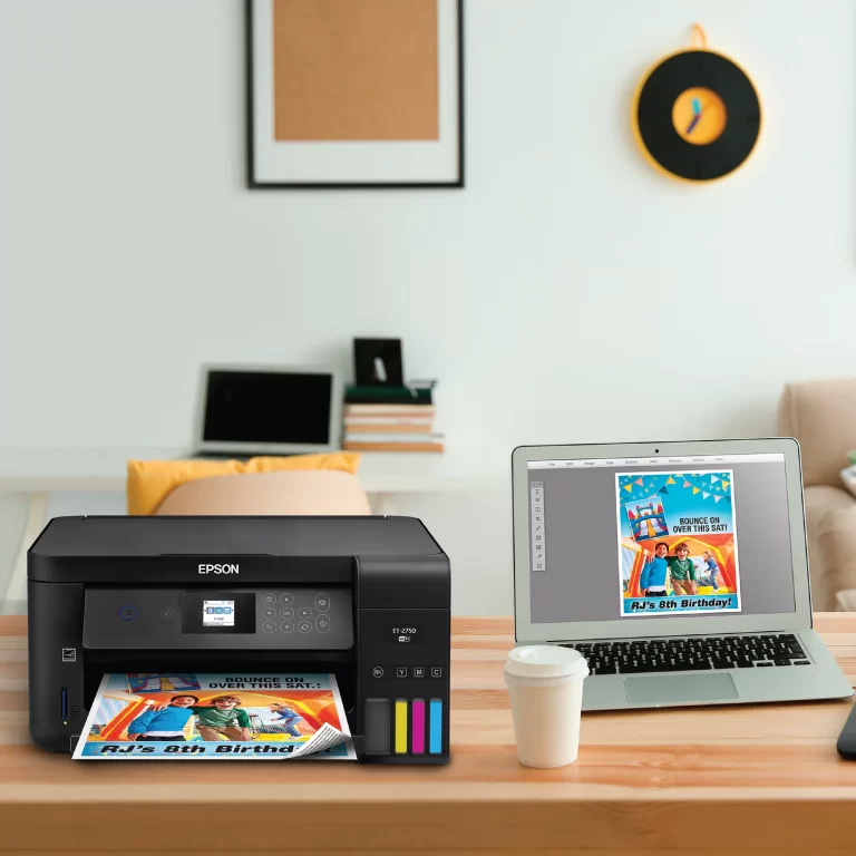 Epson Expression ET-2750 EcoTank Wireless Color All-in-One Supertank Printer with Scanner and Copier