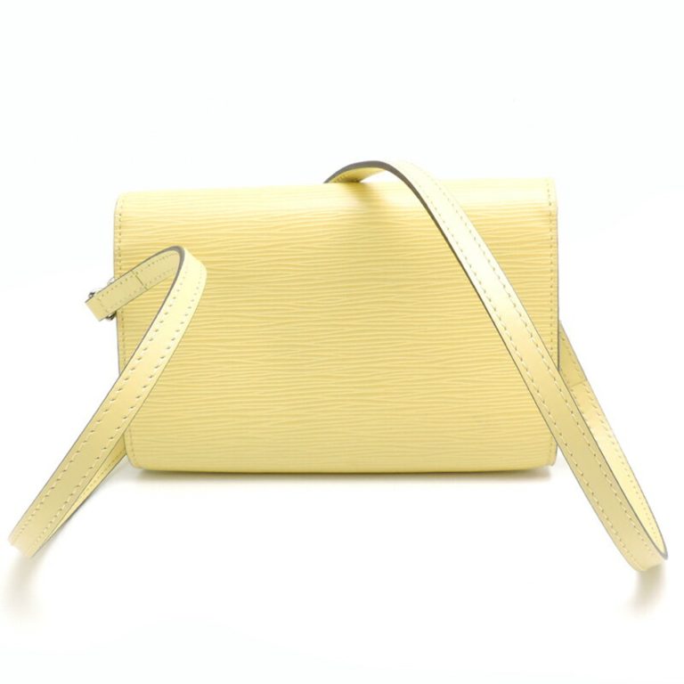 Authenticated Used Louis Vuitton Pochette Louise PM Women’s Pouch M41102 Epi Jaunevert (Yellow)