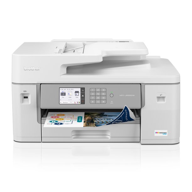 Brother MFC-J6555DW INKvestment Tank Color Inkjet All-In-One Printer with up to 1 Year of Ink In-box1 and 11â€ x 17â€ print, copy, scan, and fax capabilities