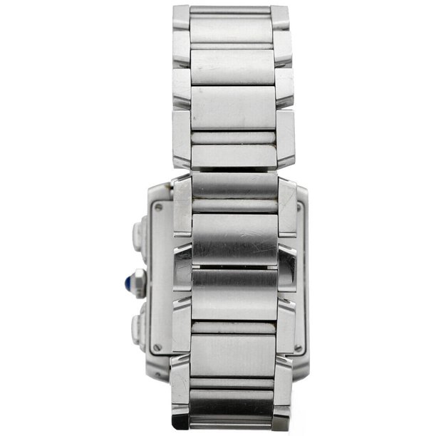 Cartier Tank Francaise 2303 Chronograph Stainless Steel Swiss Quartz Wrist Watch