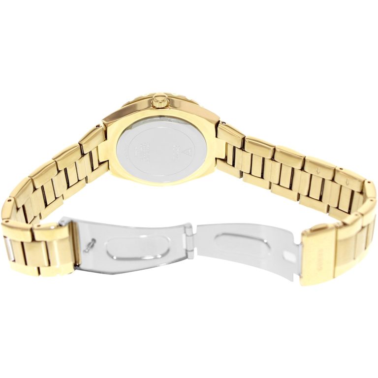 GUESS Women’s U0111L2 Gold Stainless-Steel Analog Quartz Fashion Watch