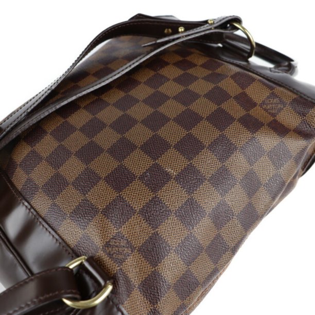 Authenticated Used LOUIS VUITTON Louis Vuitton Soho rucksack daypack N51132 Damier canvas leather Ebene backpack