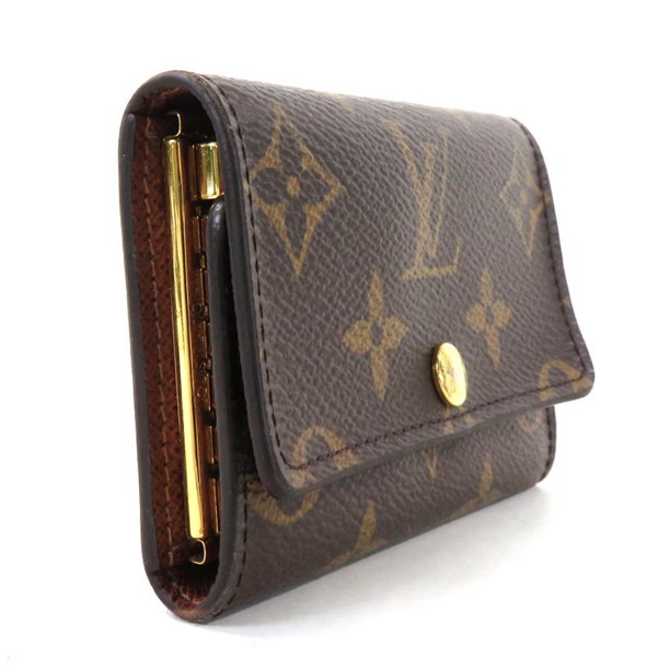 Authenticated Used Louis Vuitton LOUIS VUITTON Key Case 6 Monogram Multicle Canvas/Metal Brown x Gold Unisex M62630